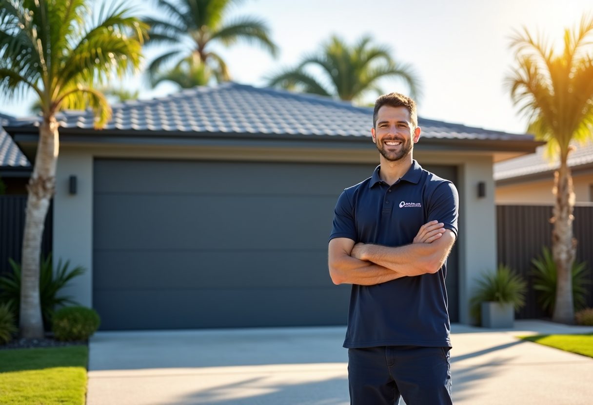 Technician on site — Ironclad Garage Door Repair
